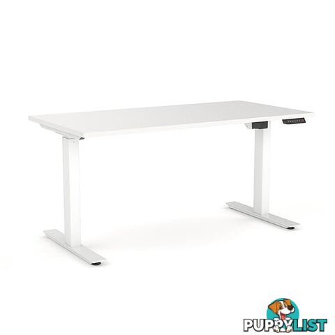 AGILE PRO Electric 2 Column Sit Standing Desk - 1200mm to 1800mm - White & Black - OG_AGE2SSD168