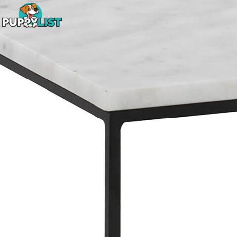 LUCIO Marble Coffee Table 60cm - White - 132038 - 9334719000503