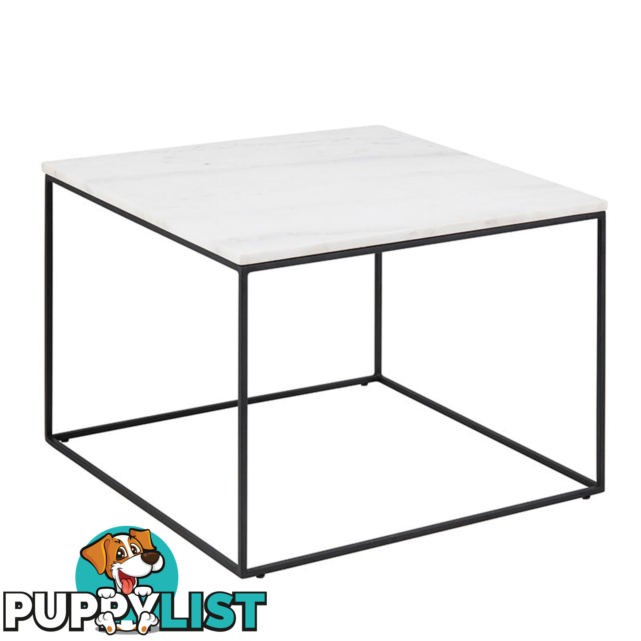 LUCIO Marble Coffee Table 60cm - White - 132038 - 9334719000503