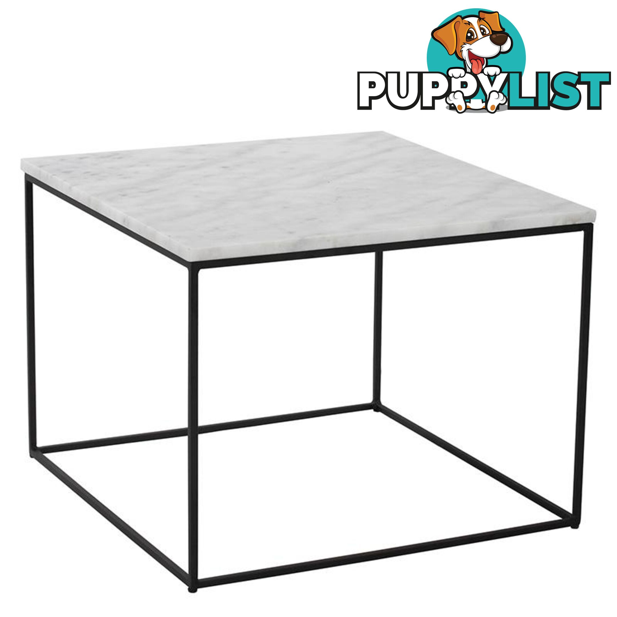 LUCIO Marble Coffee Table 60cm - White - 132038 - 9334719000503