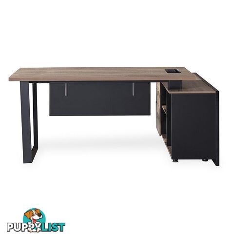 ADRIANO Executive Office Desk with Left Return 1.8M - Light Brown - WF-EW003-L - 9334719003825