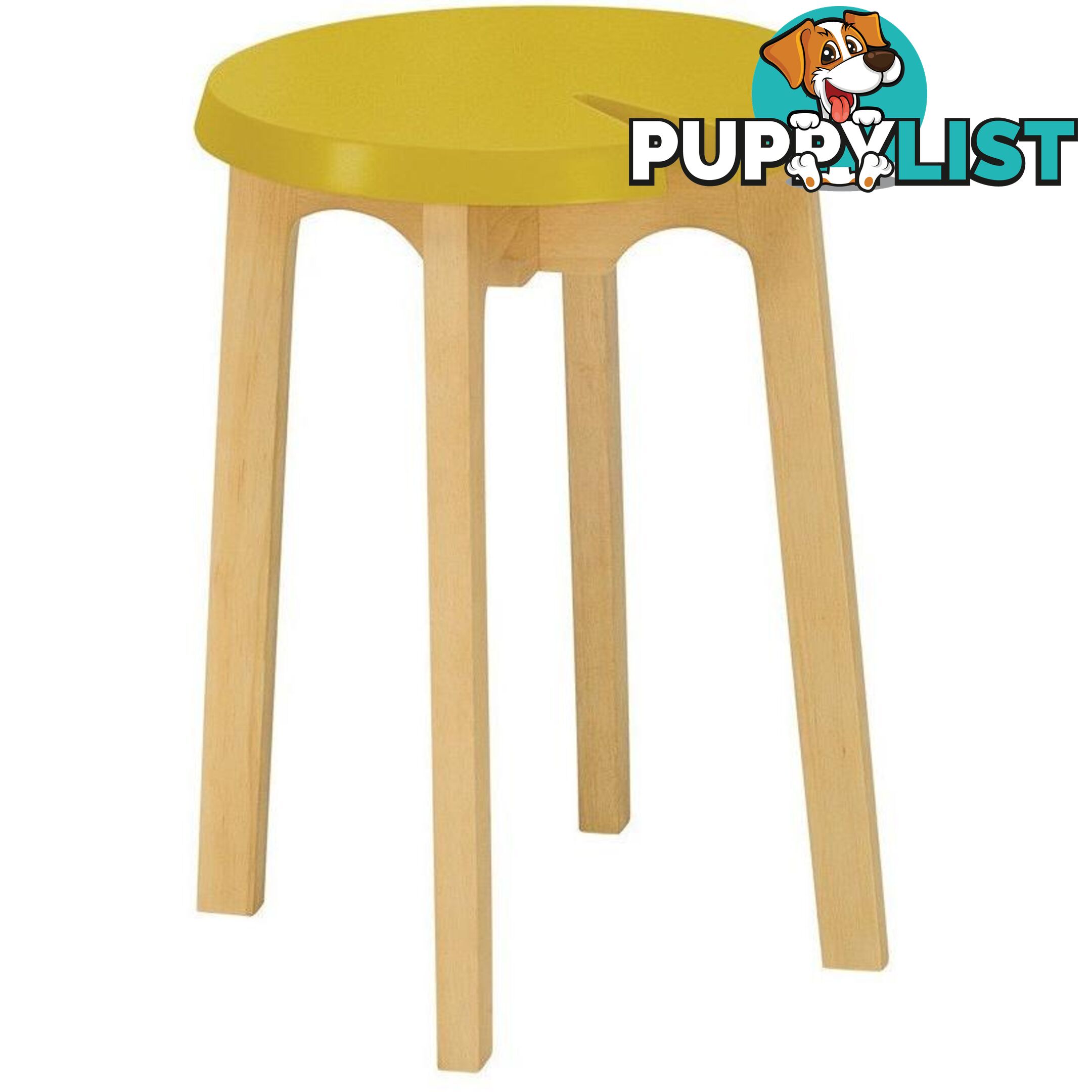 CHEVIS Stool  - Grey - Yellow - 24092616 - 9334719007519