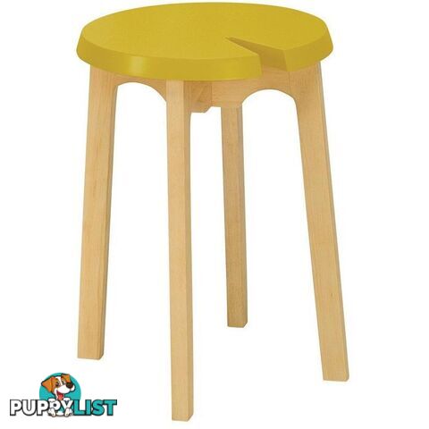 CHEVIS Stool  - Grey - Yellow - 24092616 - 9334719007519