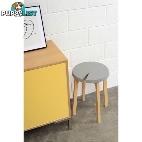 CHEVIS Stool  - Grey - Yellow - 24092616 - 9334719007519