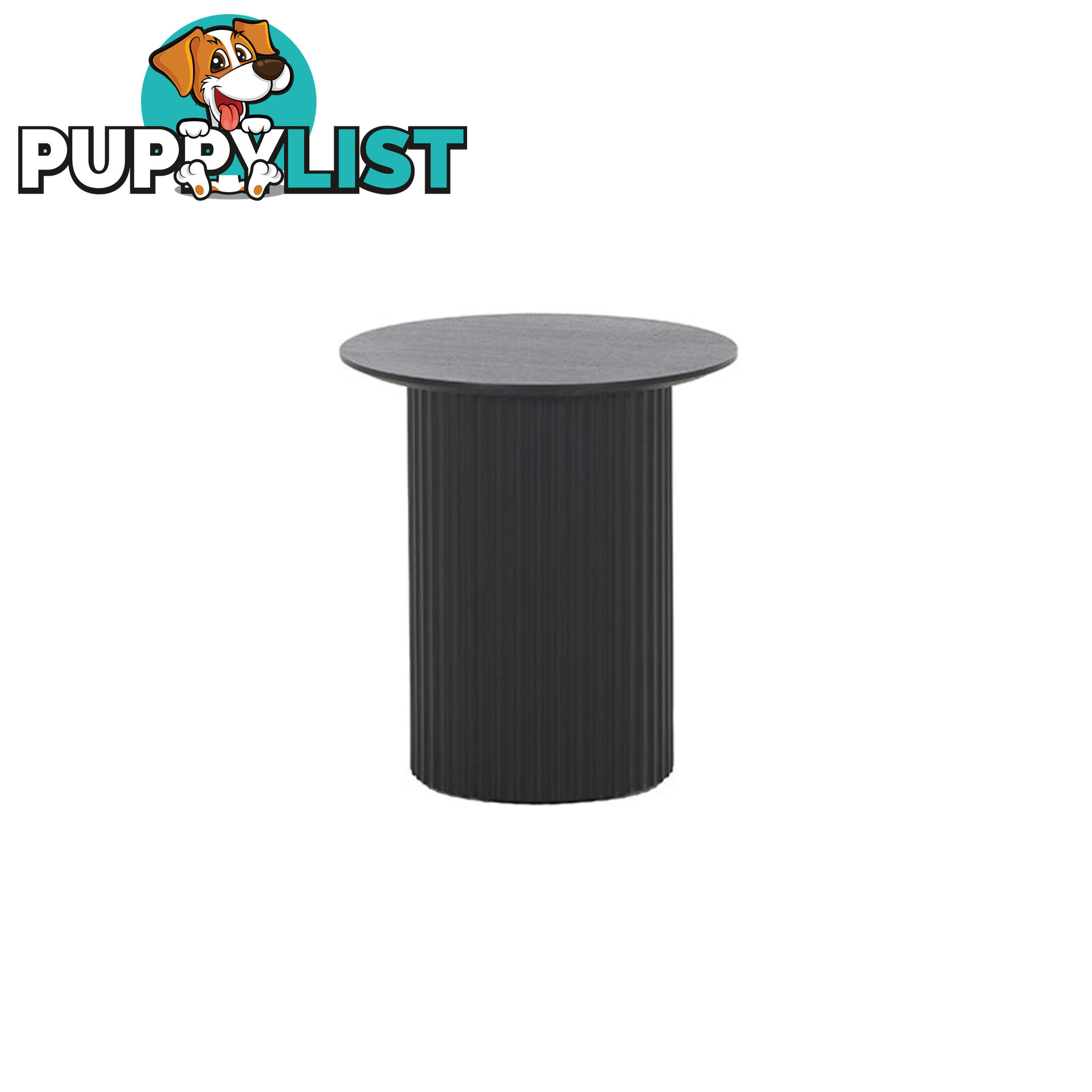 TULLY Round Side Table 45cm - Black - DI-J5814B-2 - 9334719012001