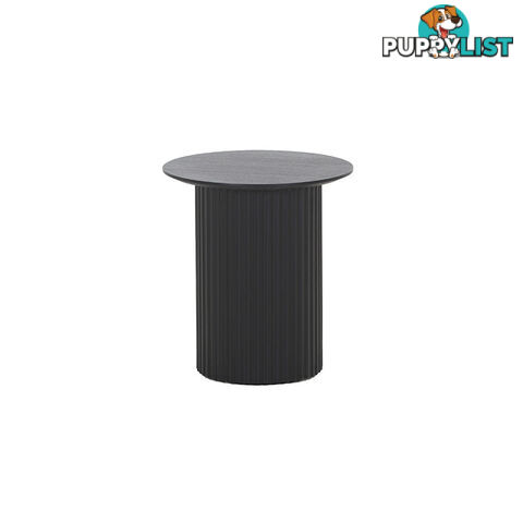 TULLY Round Side Table 45cm - Black - DI-J5814B-2 - 9334719012001