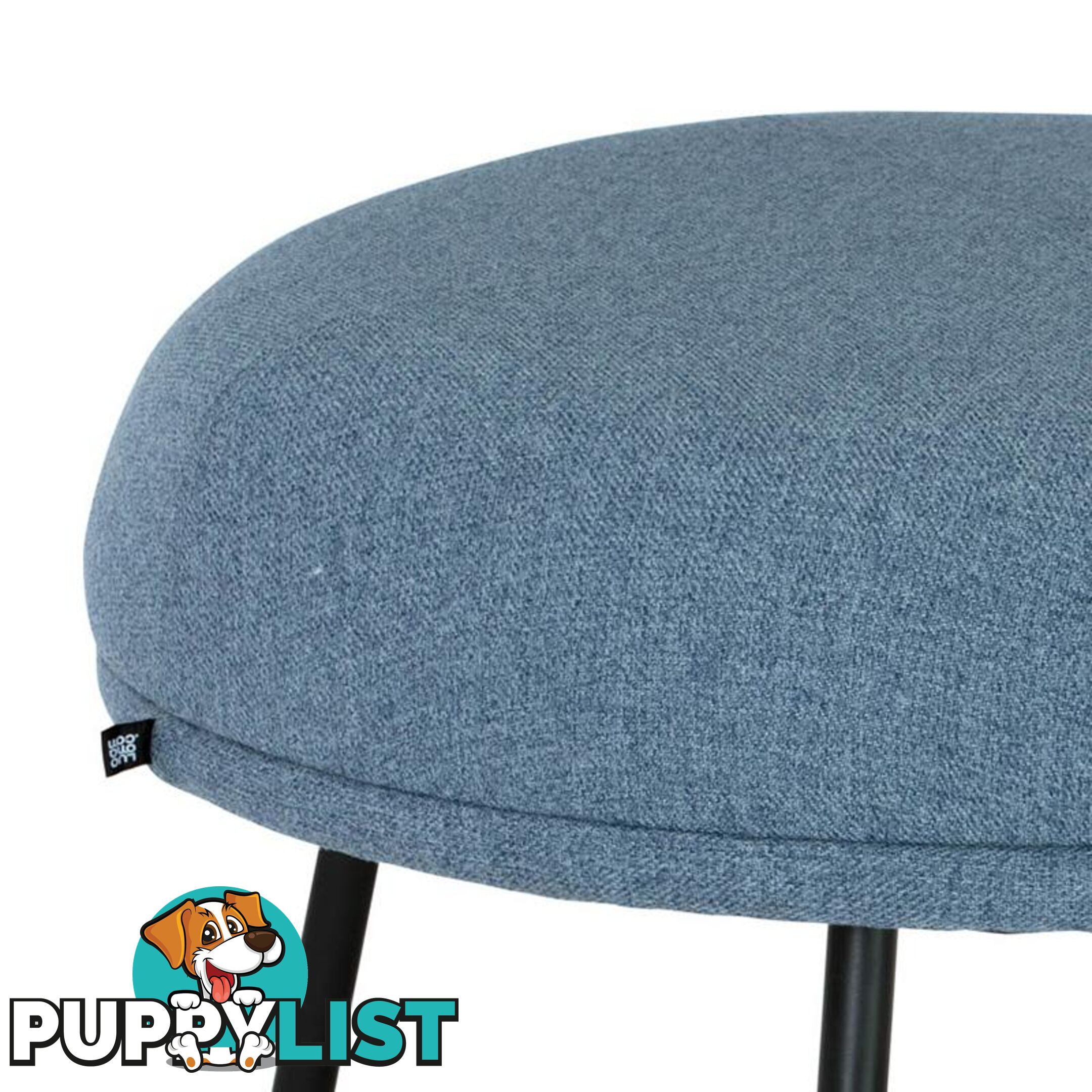 JUSTY Footstool/ Ottoman 63.5cm - Marble Blue - 236068 - 9334719007199