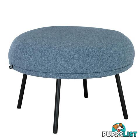 JUSTY Footstool/ Ottoman 63.5cm - Marble Blue - 236068 - 9334719007199