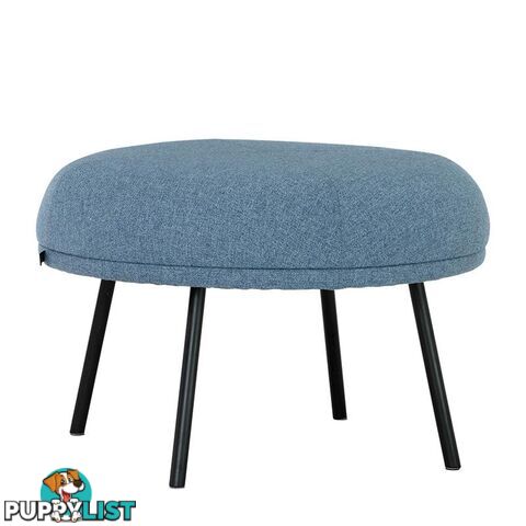 JUSTY Footstool/ Ottoman 63.5cm - Marble Blue - 236068 - 9334719007199