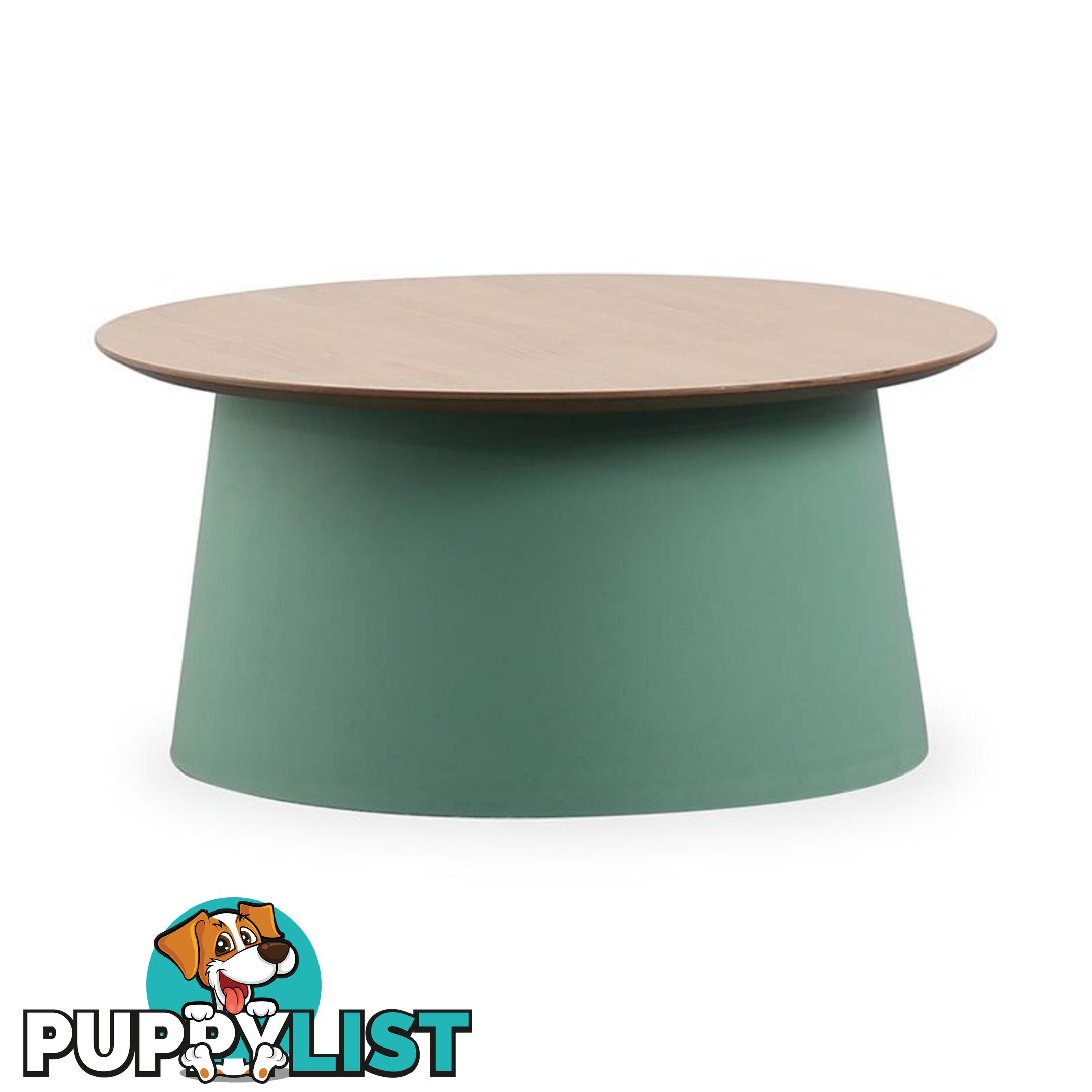 ZEEBA Coffee Table 69cm - Green & Natural - BB-299M-GR - 9334719010991