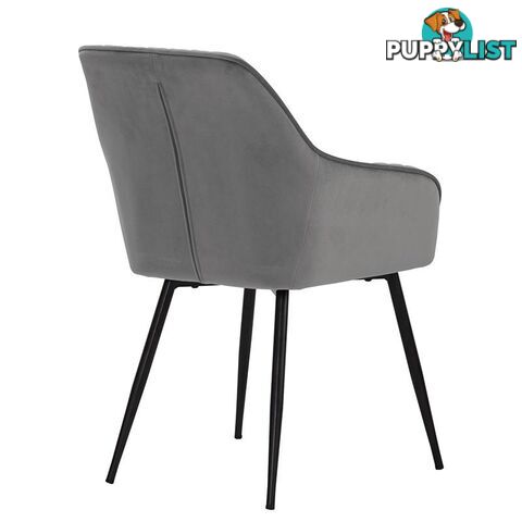 HAKON Dining Chair -  Grey & Black - 241247 - 9334719009704