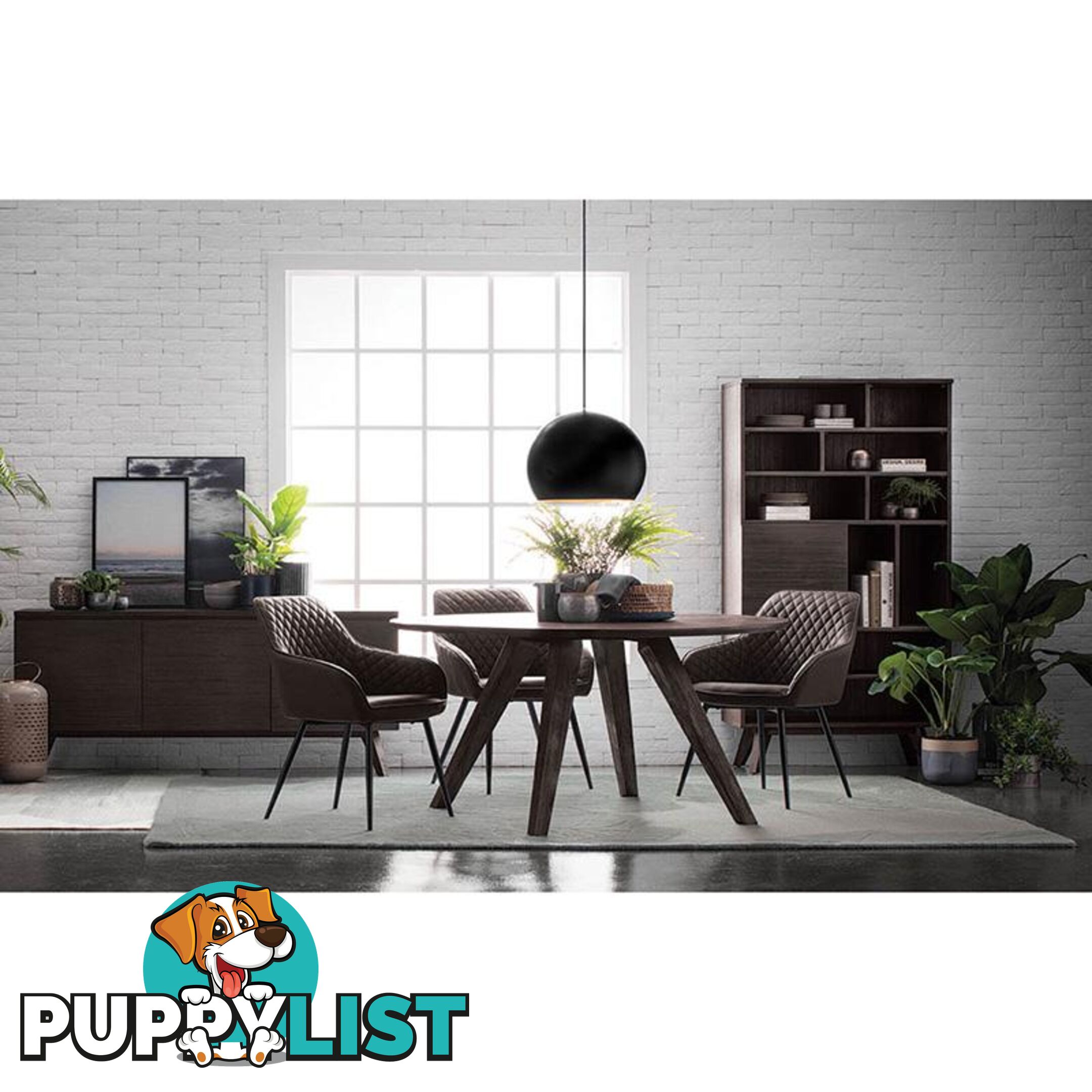 HAKON Dining Chair -  Grey & Black - 241247 - 9334719009704