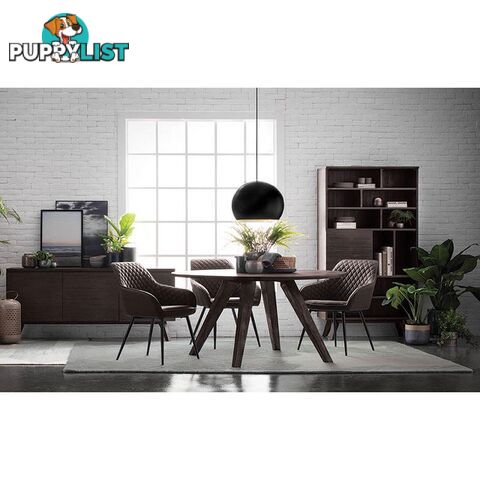 HAKON Dining Chair -  Grey & Black - 241247 - 9334719009704