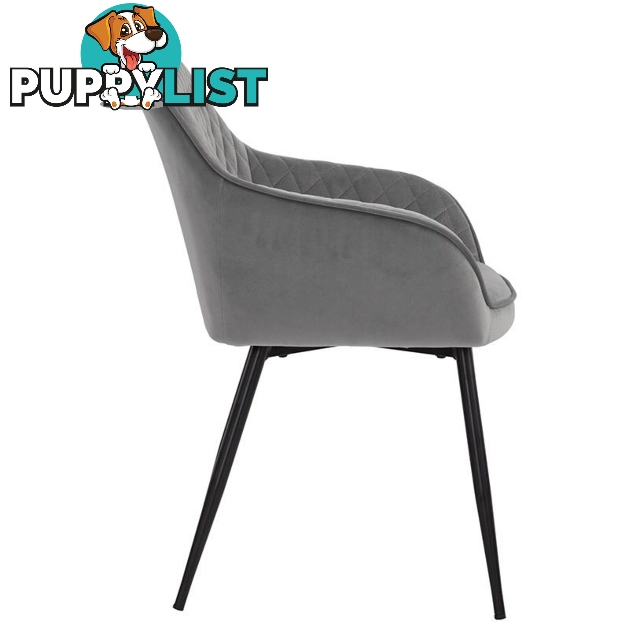HAKON Dining Chair -  Grey & Black - 241247 - 9334719009704