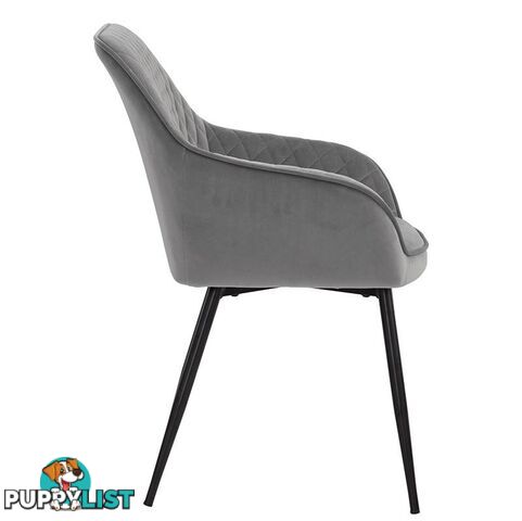 HAKON Dining Chair -  Grey & Black - 241247 - 9334719009704