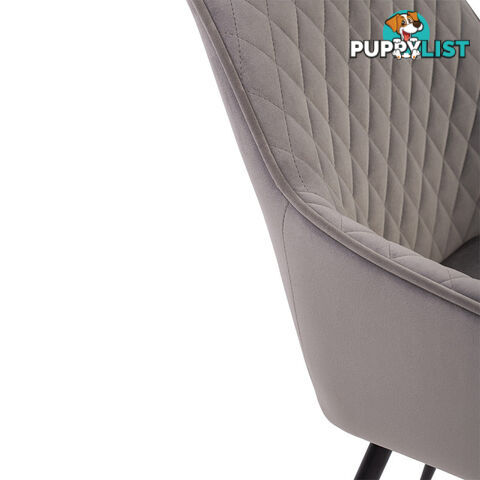 HAKON Dining Chair -  Grey & Black - 241247 - 9334719009704