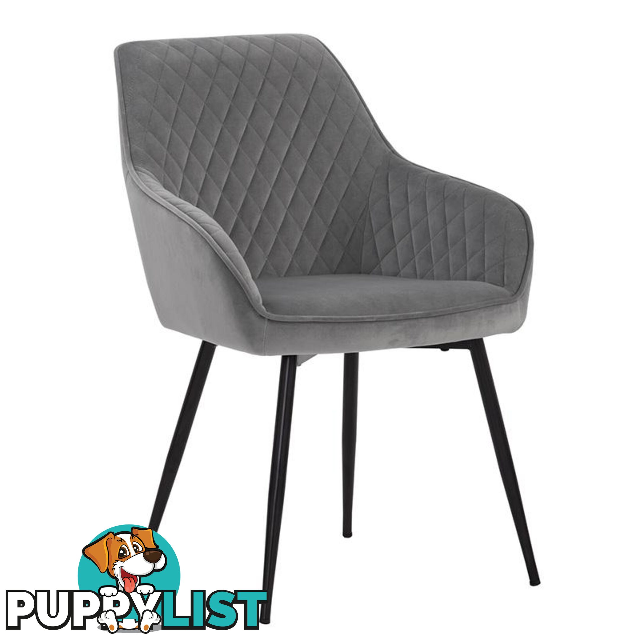 HAKON Dining Chair -  Grey & Black - 241247 - 9334719009704