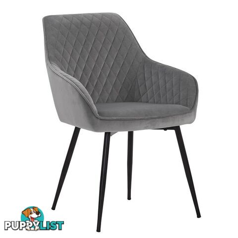 HAKON Dining Chair -  Grey & Black - 241247 - 9334719009704