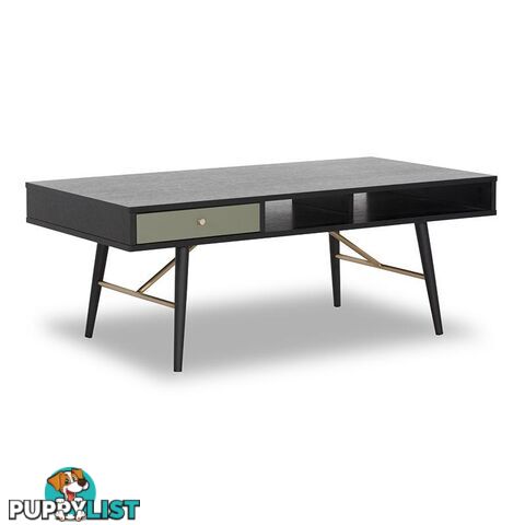 OMARI 117cm Black & Green Oak Coffee Table - DI-J5705 - 9334719001814