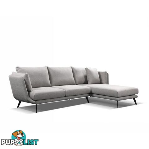 RANNI 3 Seater Sofa With Right Chaise - Warm Grey - HD-9551-R - 9334719001098
