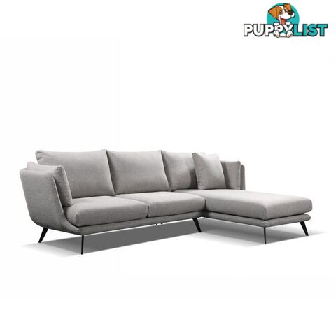 RANNI 3 Seater Sofa With Right Chaise - Warm Grey - HD-9551-R - 9334719001098