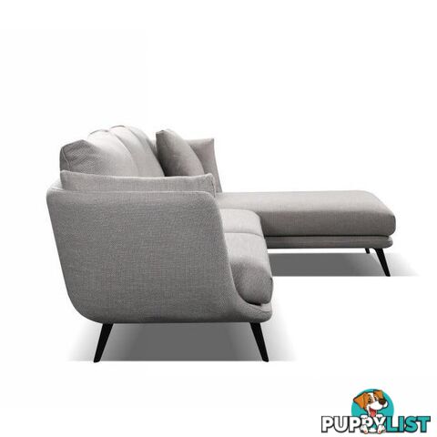 RANNI 3 Seater Sofa With Right Chaise - Warm Grey - HD-9551-R - 9334719001098