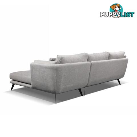 RANNI 3 Seater Sofa With Right Chaise - Warm Grey - HD-9551-R - 9334719001098