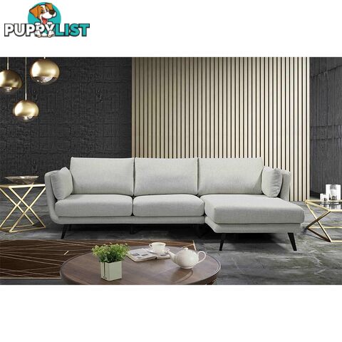 RANNI 3 Seater Sofa With Right Chaise - Warm Grey - HD-9551-R - 9334719001098