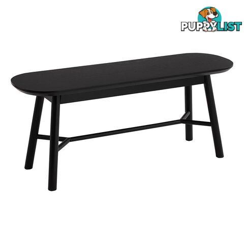 HAROLD Bench 110cm - Black - 243020 - 9334719003665