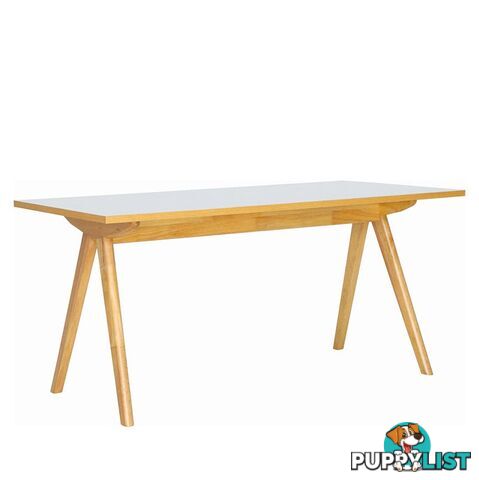 ADEN Dining Table 1.6M - Natural & White - 145002