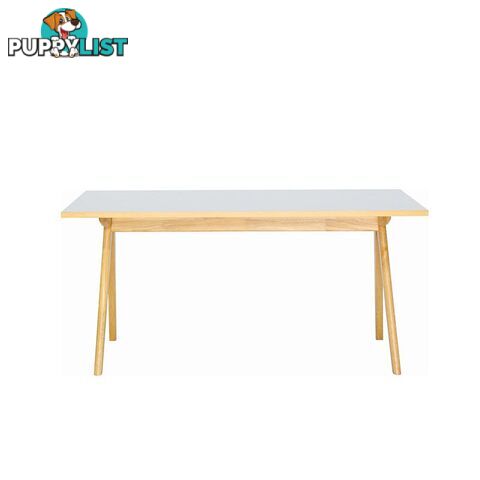 ADEN Dining Table 1.6M - Natural & White - 145002