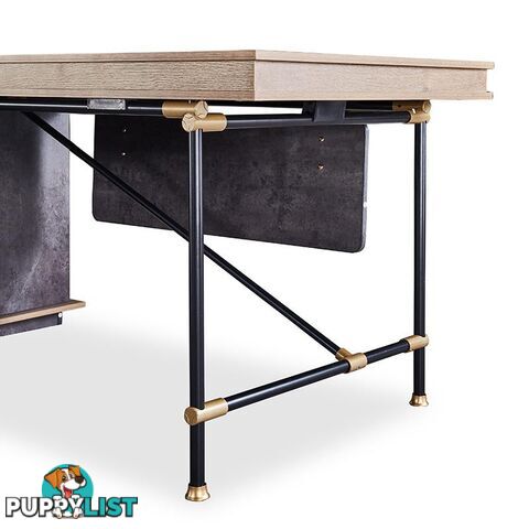 PARKER Executive Office Desk with Left Return 1.8M - Tobacco - WF-PW001A-L - 9334719004372