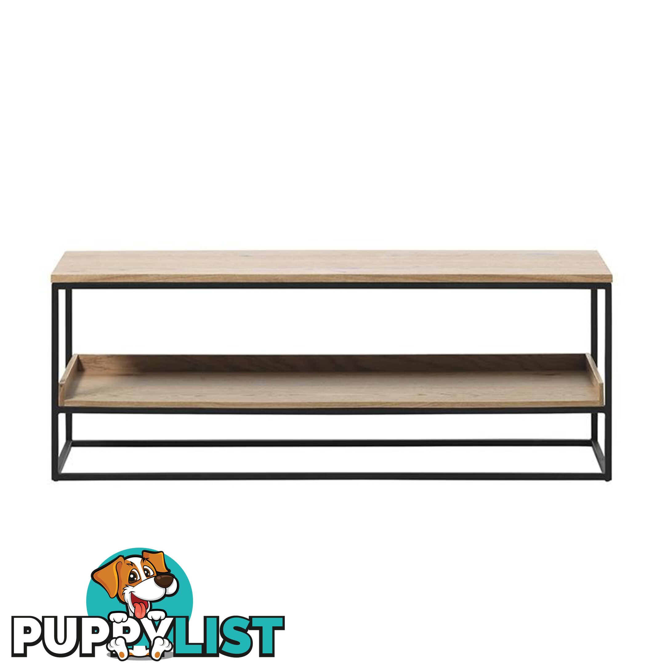 RIVOLI Bench 120cm - Natural/ Black - 43341020 - 5704745097091