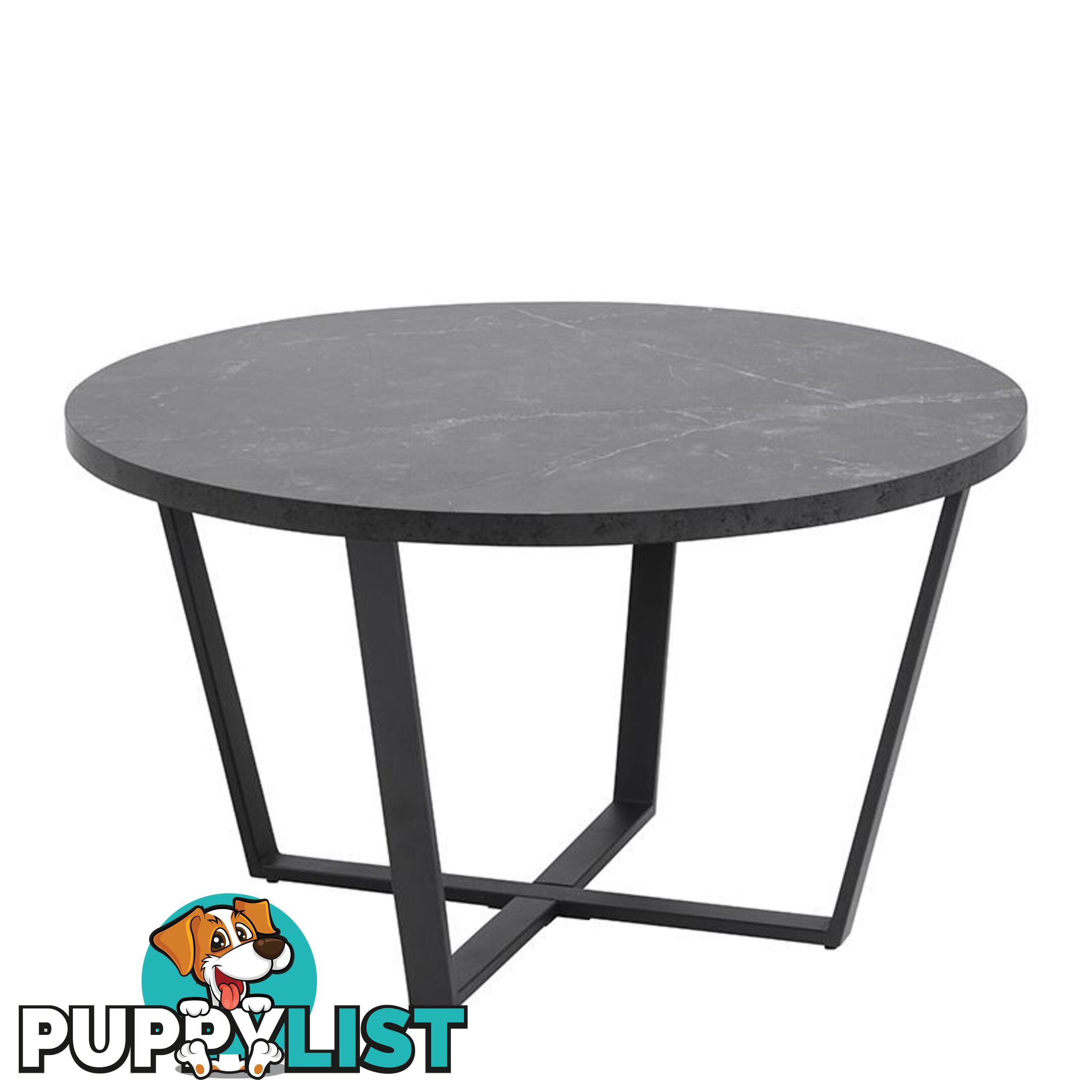 LOTTA Round Coffee Table 77cm - Black - AC-0000085723 - 5713941108142