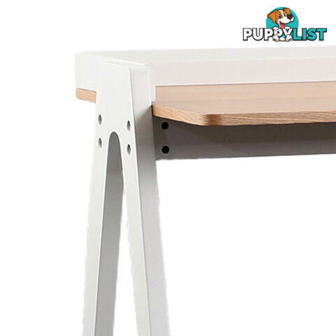 YARA Study Desk 118cm - White & Natural - BB-T002-W - 9334719012087