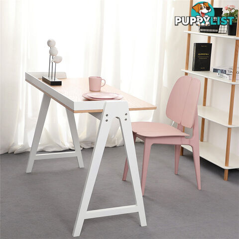 YARA Study Desk 118cm - White & Natural - BB-T002-W - 9334719012087