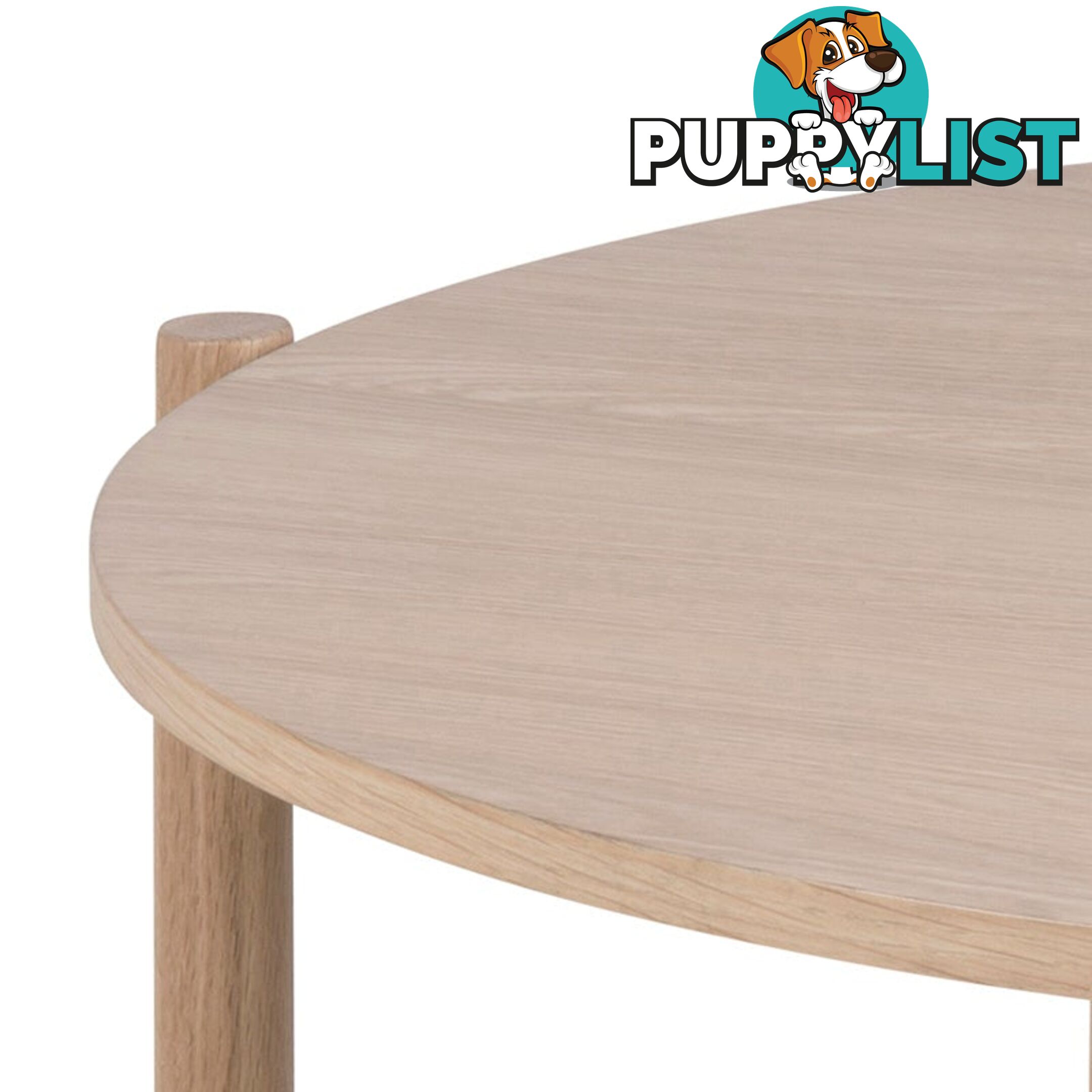 ANTAL Round Coffee Table 80cm - Oak - AC-0000076569 - 5713941005144