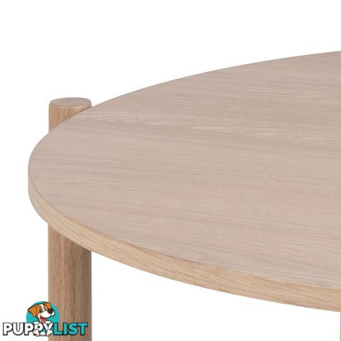 ANTAL Round Coffee Table 80cm - Oak - AC-0000076569 - 5713941005144