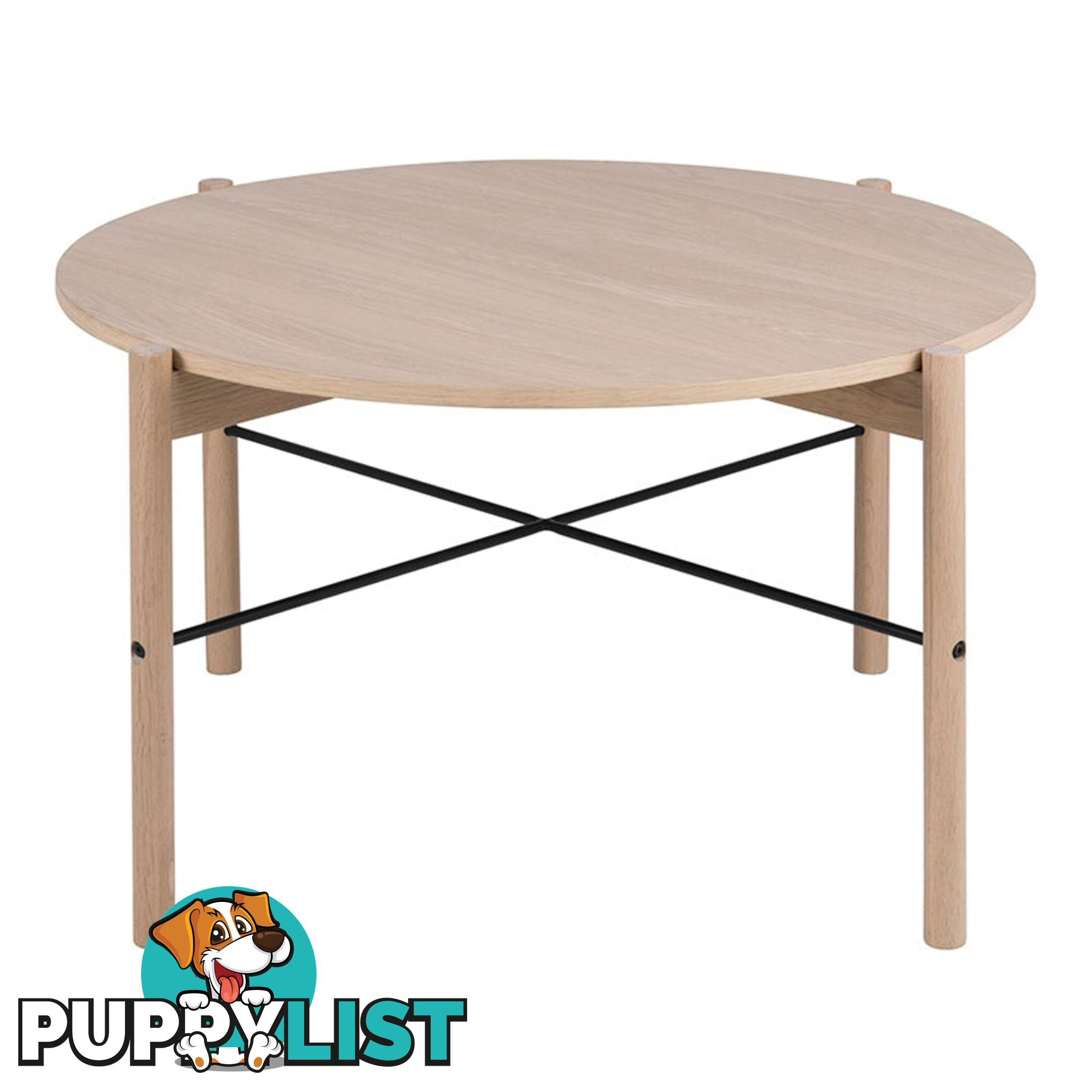 ANTAL Round Coffee Table 80cm - Oak - AC-0000076569 - 5713941005144