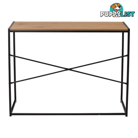 BRADFORD Study Desk 100cm - Natural & Black - 123009 - 9334719000350