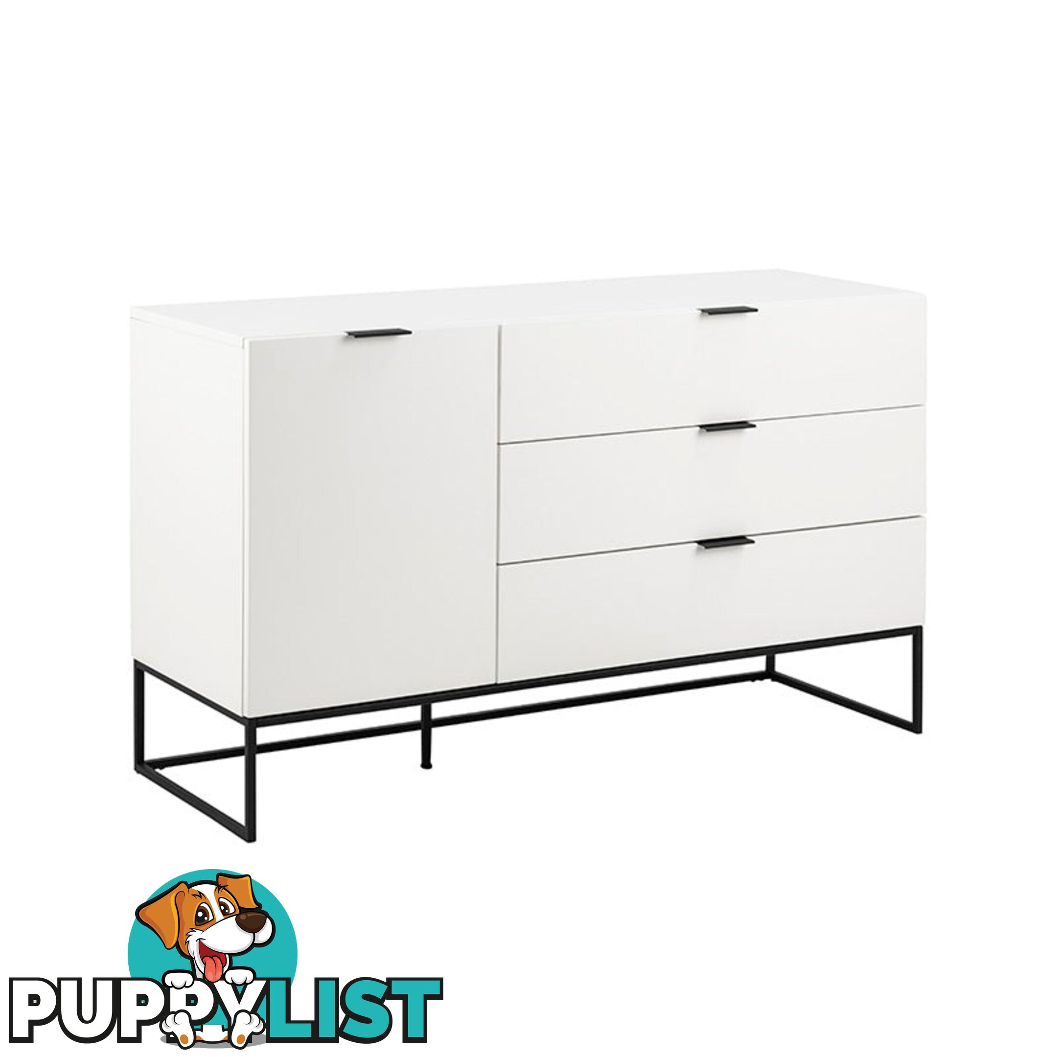 SVANA Sideboard 134cm - White - AC-H000020357 - 5713941089670