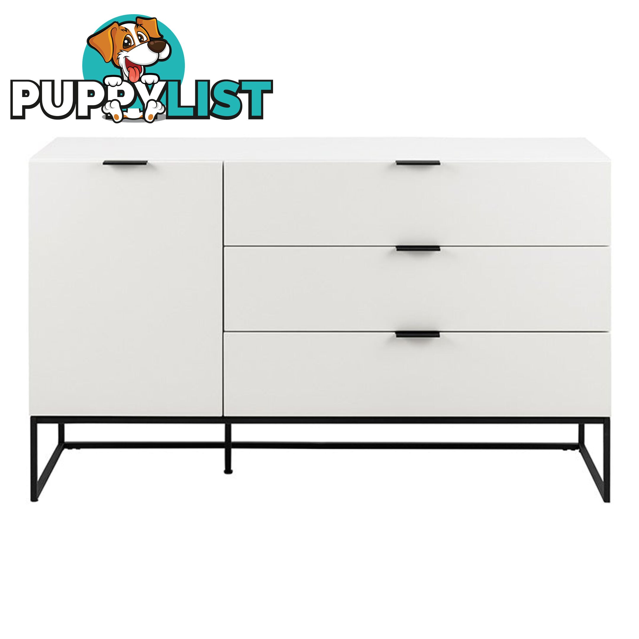 SVANA Sideboard 134cm - White - AC-H000020357 - 5713941089670