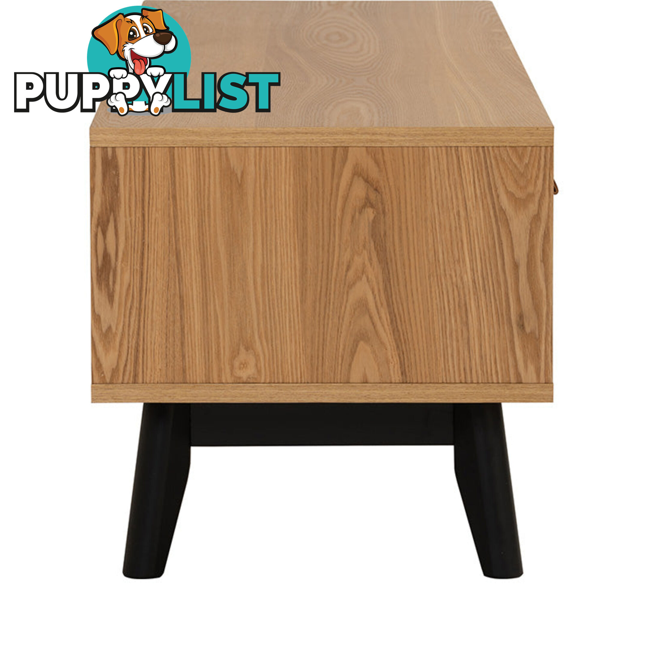 CASTOR Entertainment TV Unit 180cm - Natural, Navy Blue & Black - 336054 - 9334719012209