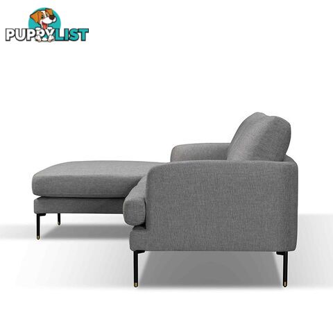 TIANA 3 Seater Sofa With Left Chaise - Grey - HD-2188-L - 9334719004785