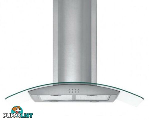 PYE 900mm Stainless Steel Glass Canopy Range Hood - RH900S