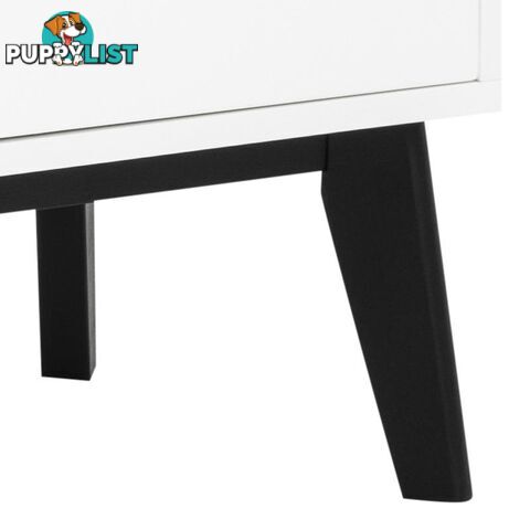 SABINE Sideboard 180cm - White/Black - AC-91721-2 - 5705994999648