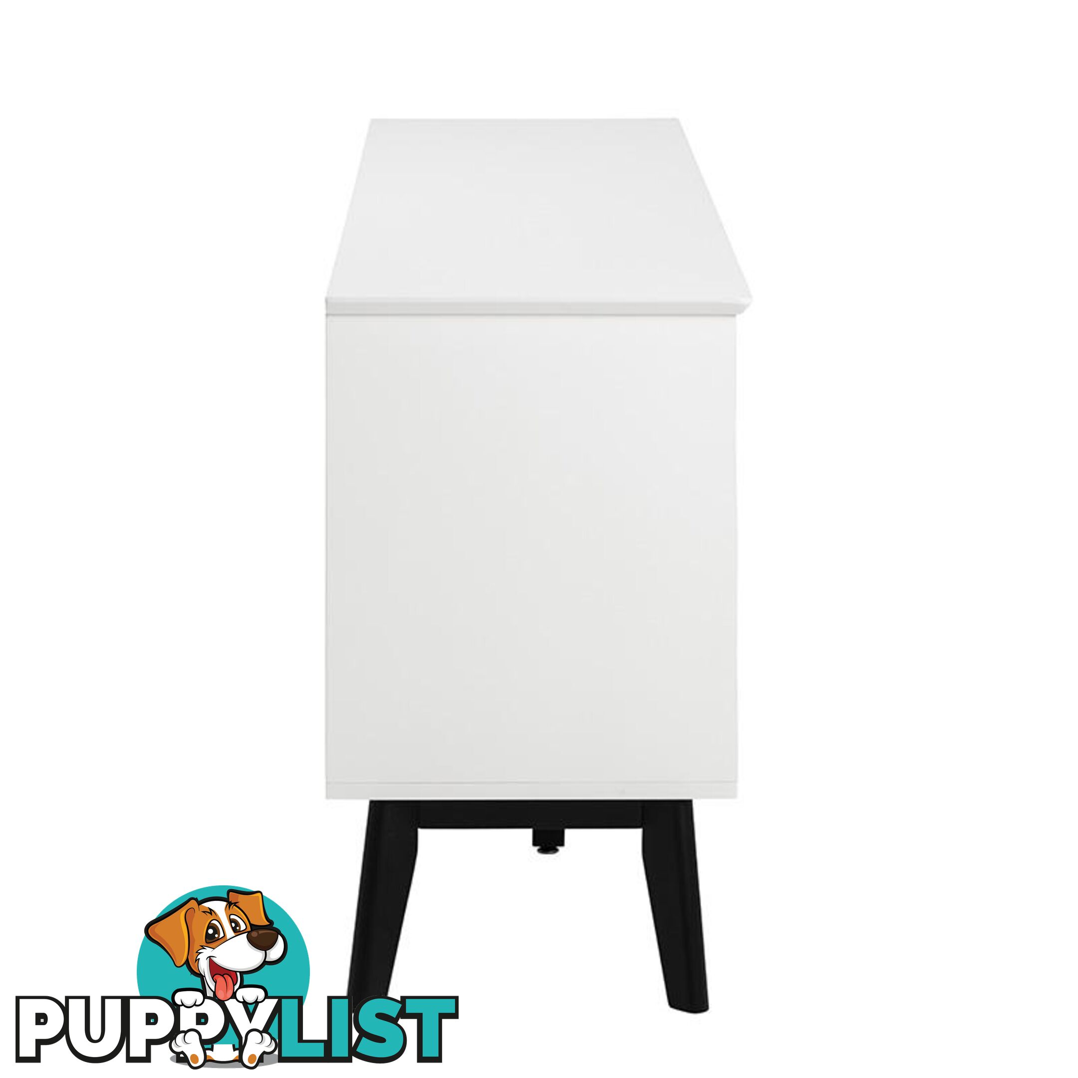 SABINE Sideboard 180cm - White/Black - AC-91721-2 - 5705994999648