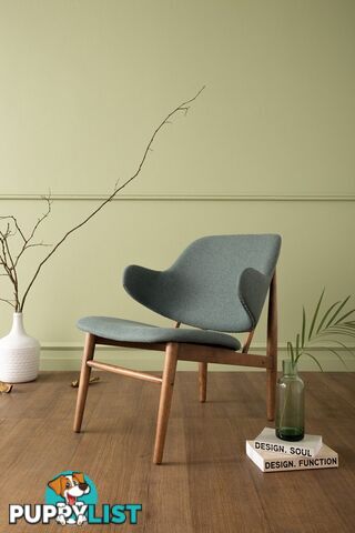 VERONIC Lounge Chair - Cocoa & Nile Green - 231247 - 9334719002200