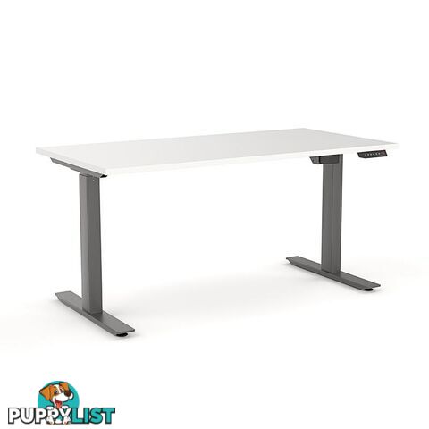 AGILE PRO Electric 2 Column Sit Standing Desk - 1200mm to 1800mm - White & White - OG_AGE2SSD163