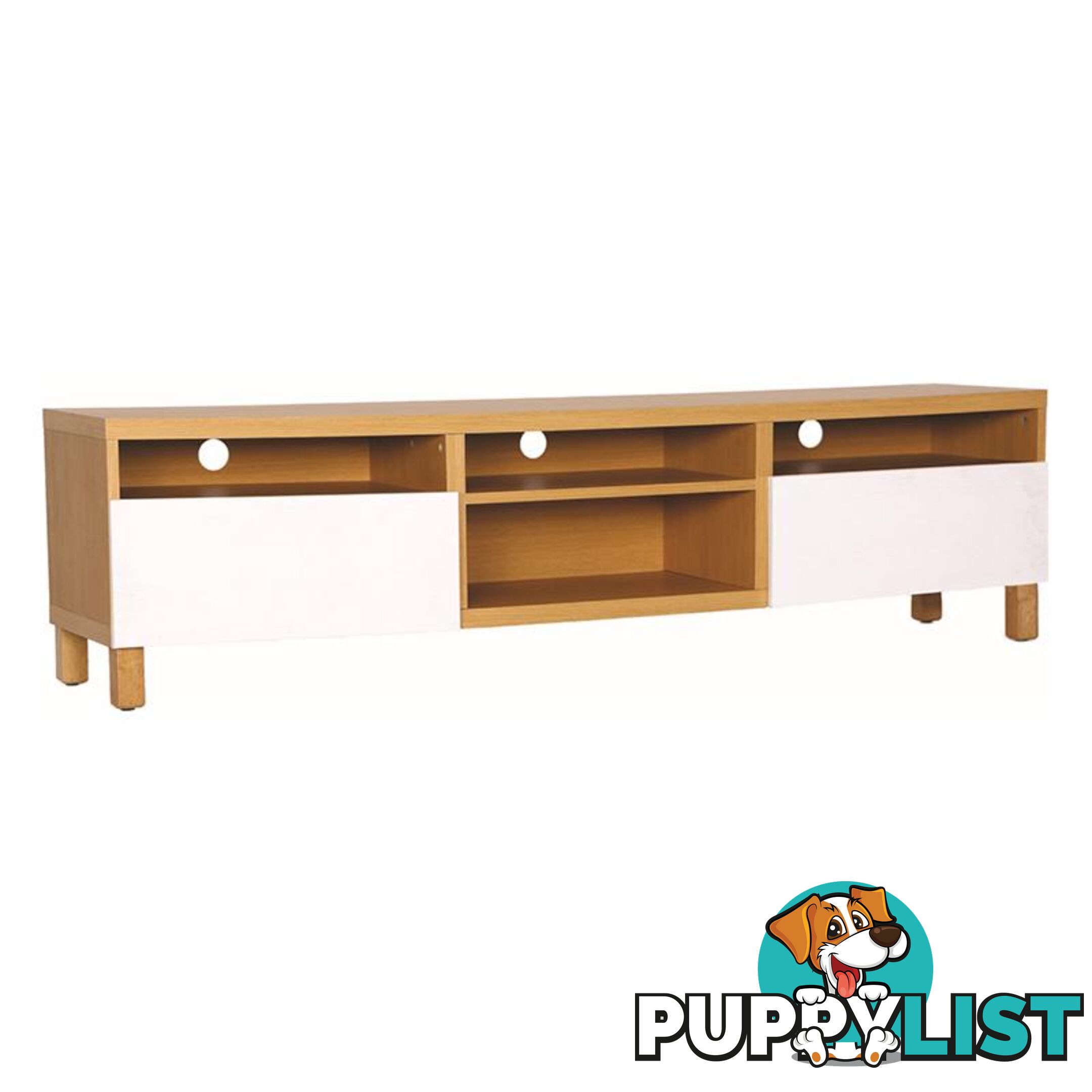 GORDY TV Entertainment Unit 180cm - Natural Colour - 336001 - 9334719008844